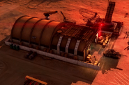 Heavy vehicle bay seen in the teaser trailer.
