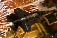 F-35B, as seen in the 2014 Christmas artwork
