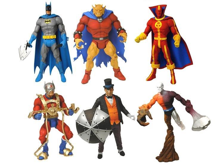 Set of 6 Figurines DC Comics 4in Flash Catwoman Lex Luthor Wonder Woman DC6