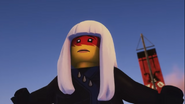 Harumi pleads for Garmadon to spare her.