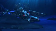 The Nindroid MechDragon under the sea.