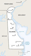 Delaware state map