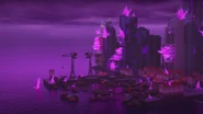 Ninjago Harbor crystalized.