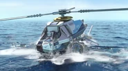 The ShuriCopter in the ocean.