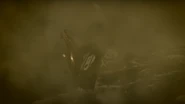 The Destiny's Bounty sinking to the bottom of the ocean.