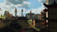 Ninjago City in a time anomaly.