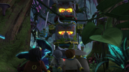 The Stone Golems in the form of a totem pole.