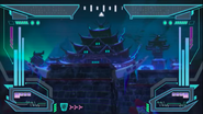 The Castle of Ice, the former base of the Blizzard Samurai, in Zane's vision.