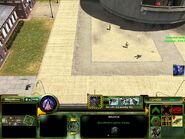 Sniper attacking enemies in buildings