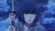 Ushio telling Kaoru, Koya, and Seijun I only struck them with the back of my sword