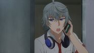 Sosuke walking out and talking to Uta on the phone