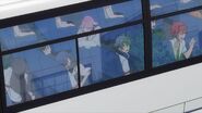 Saku, Sosuke, and Uta going on the school field trip