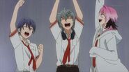 With Sosuke, and Uta cheering about the song's downloads