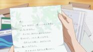 Nozomi's letter to Saku