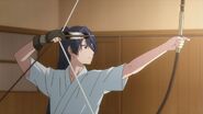 Kaoru doing archery practice