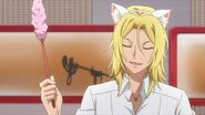 Ryo telling Hinata and Satsuma about Saku liking cats