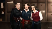 Dame Evie Frye, Dame Alana Rose Dorian, and Maria Williams, c. June 1871. The three women were known as the ''"`UNIQ--nowiki-00000001-QINU`"'Ladies of London' due to their pivotal roles in the Liberation of London in 1868. This is the only portrait of the three women together, taken aboard the train hideout before they departed for India and the German Empire later on in the year.