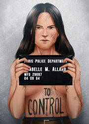 Mugshot of Isabelle Miranda Allard.