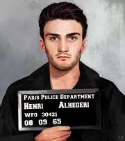 Henri Alhegeri's mugshot the day of the shooting.
