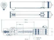 Sleeve gun Mk.2 orthographic technical diagram 