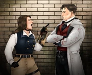 Mentor Alana Rose Dorian chastises her second-in-command Marshall Williams in Orleans, France. May 5th, 1880.