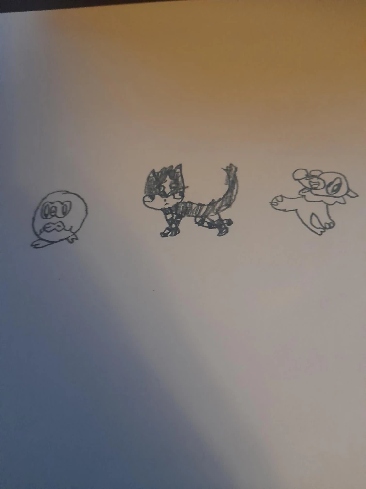 My design of the alola starters base forms | Fandom