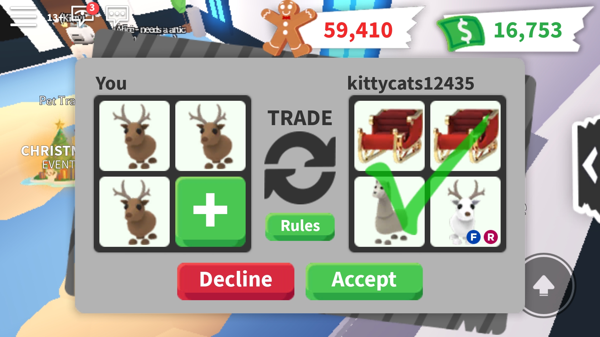 Adopt Me Trades With Nothing In Them