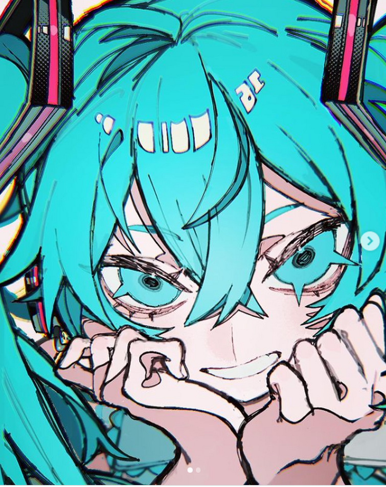 Мику 16. Hatsune Miku Anamanaguchi.