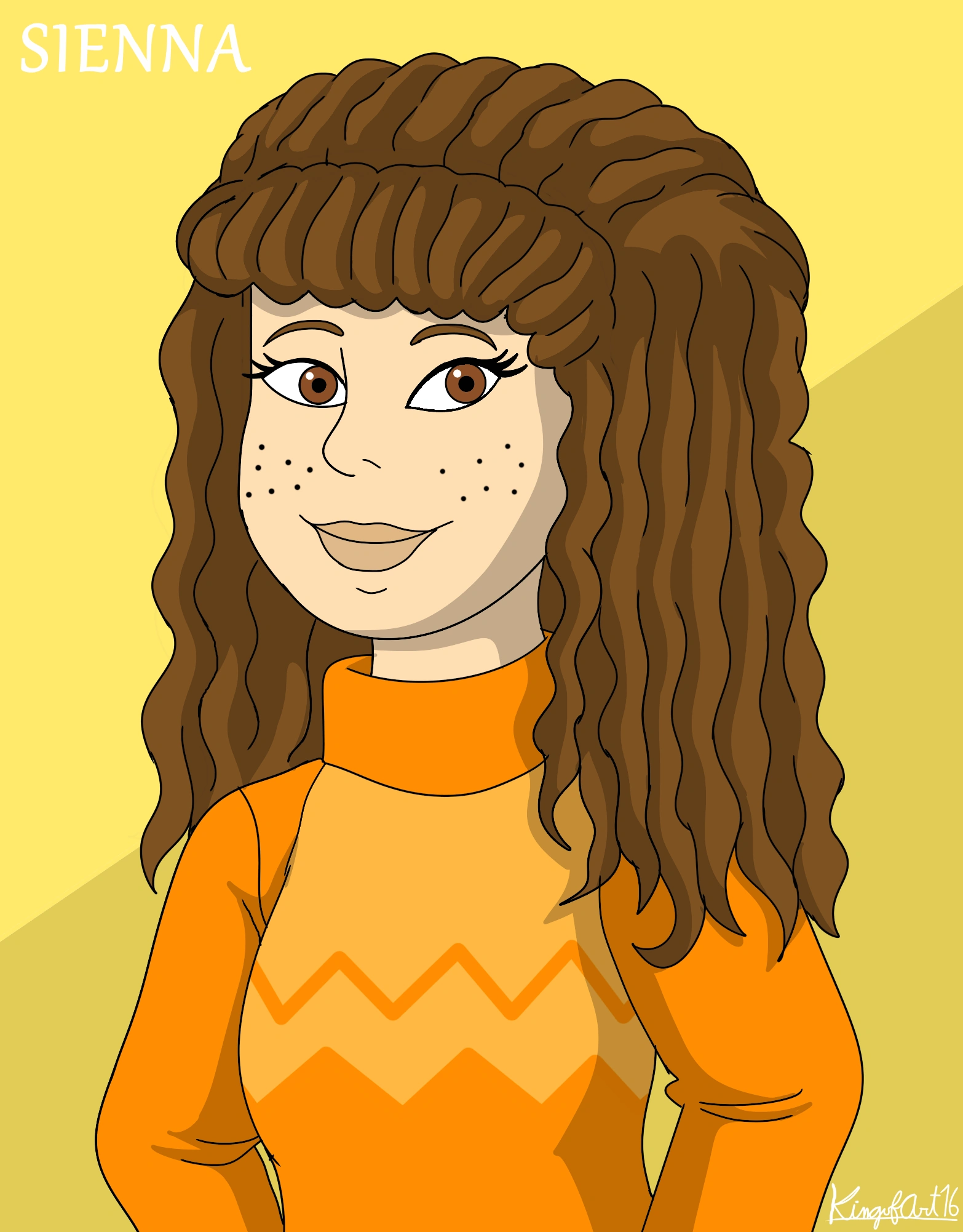 This is my latest style of Sienna. I already added it onto her fanart