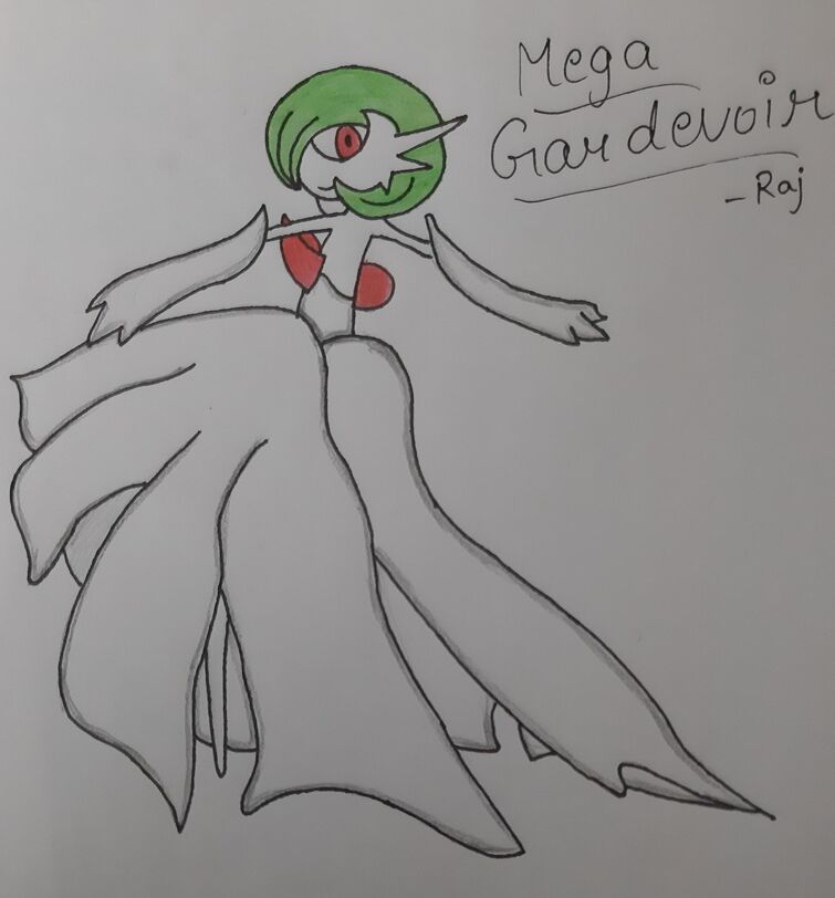 How To Draw Mega Gardevoir