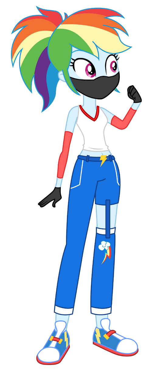Masked Rainbow Dash