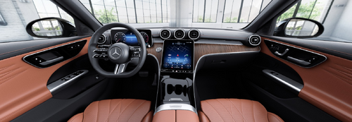 2022 Mercedes-Benz C300 AMG Line Polar White Interior