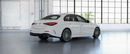 2022 Mercedes-Benz C300 AMG Line Polar White Rear