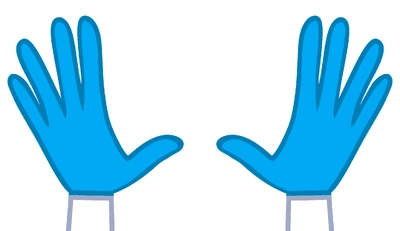 A view of Pinkie Pie's gloves.