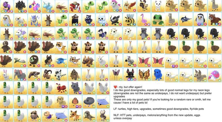 trading all for adopt me! (lf hightiers, megas, good neons, etc