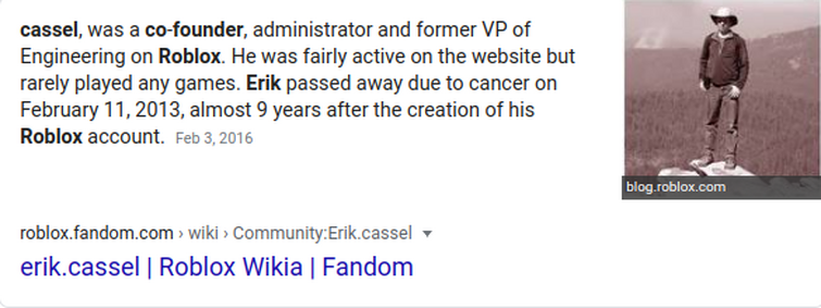 Roblox Is Messing With Erik Cassel's Account (Co-Founder of