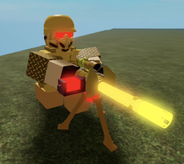 A rare photo of golden soldier and golden pyro : r/TDS_Roblox