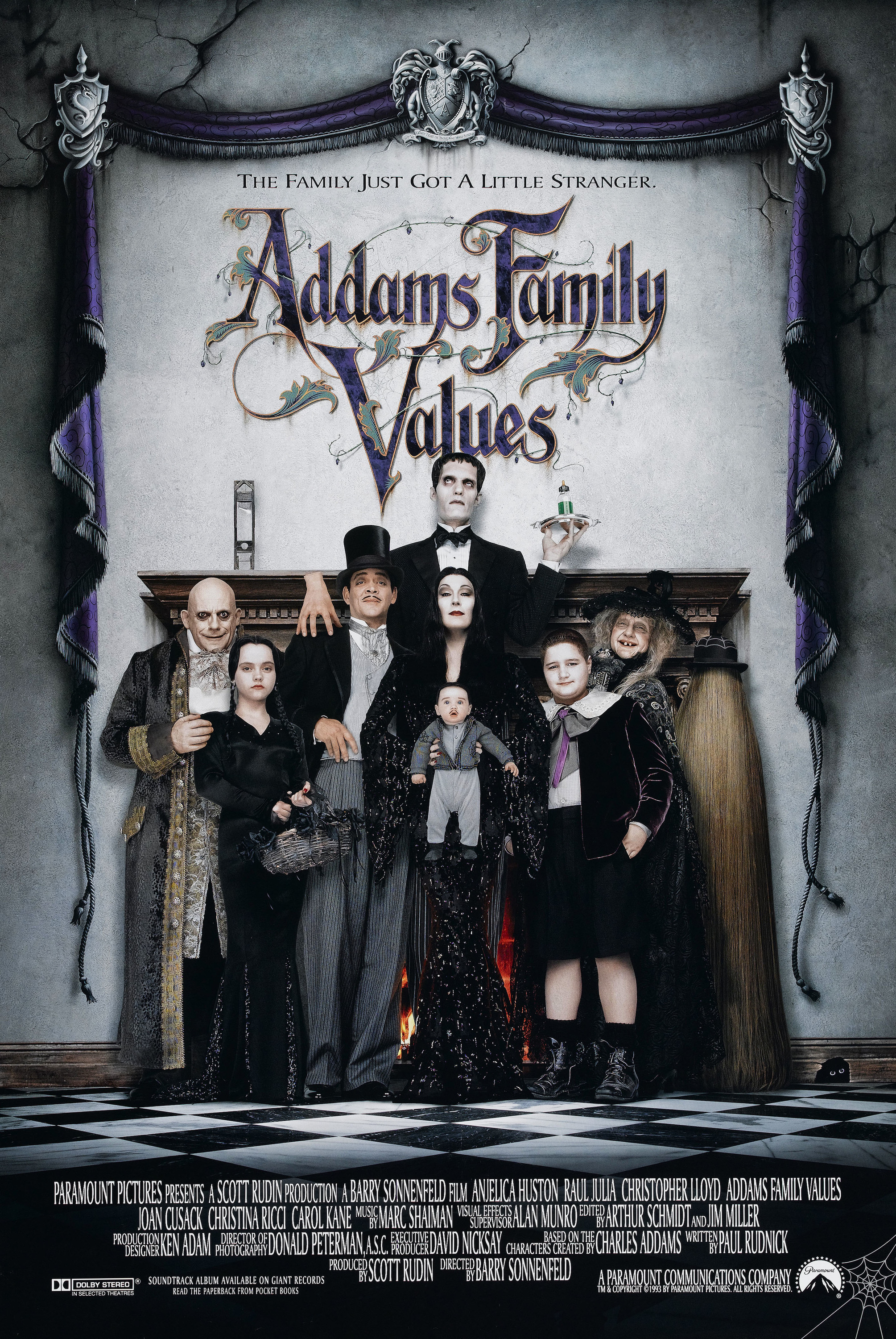 morticia and gomez addams movie