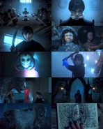 Several images of different scenes in Wednesday