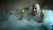Uncle Fester in a bathtub