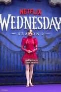 Emma Myers at the "Wednesday" Season 2, Part 1 Global Premiere