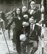 Addams Family in black and white