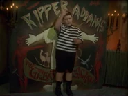 Pugsley playing with Ripper's magic kit