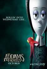 Wednesday Addams' character poster from the 2019 animated film The Addams Family