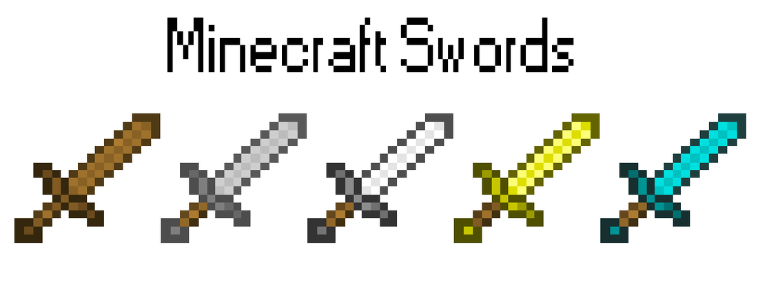 minecraft swords png