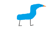 Shape as a weird duck.