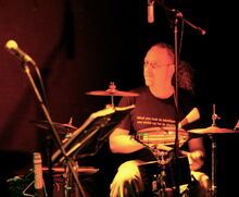 Me on the hybrid kit - Craig Lauritsen hand hammered cymbals