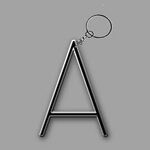 "A" Keyring