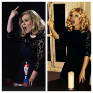 Dockrill dressed as Adele for Halloween.