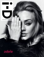 Adele's i-D magazine cover.